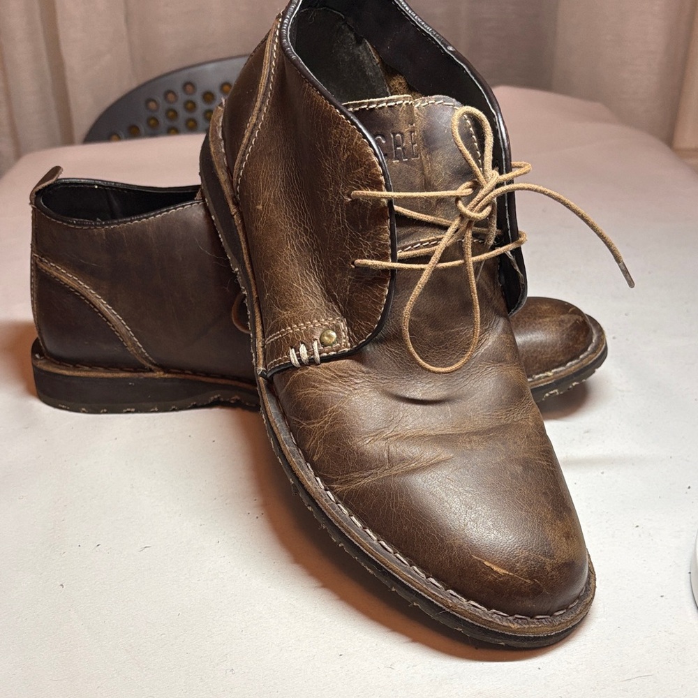 Crevo Brown Longport Lace Up Low Boot Size 10